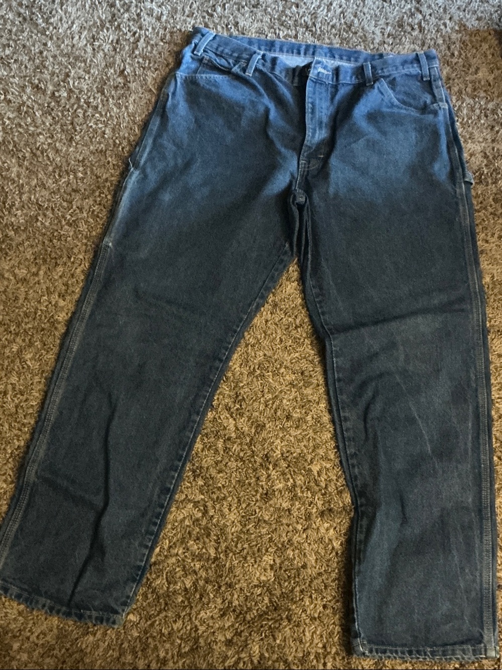Dickies Men’s Straight Jeans in Dark Blue Denim